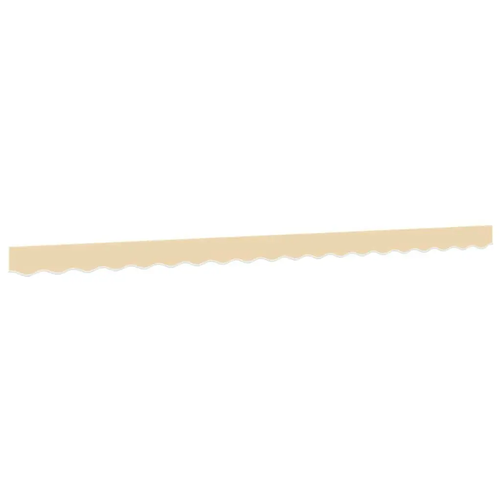 Awning Valance Fabric Polyester 5m Cream Stripe Water UV Resistant