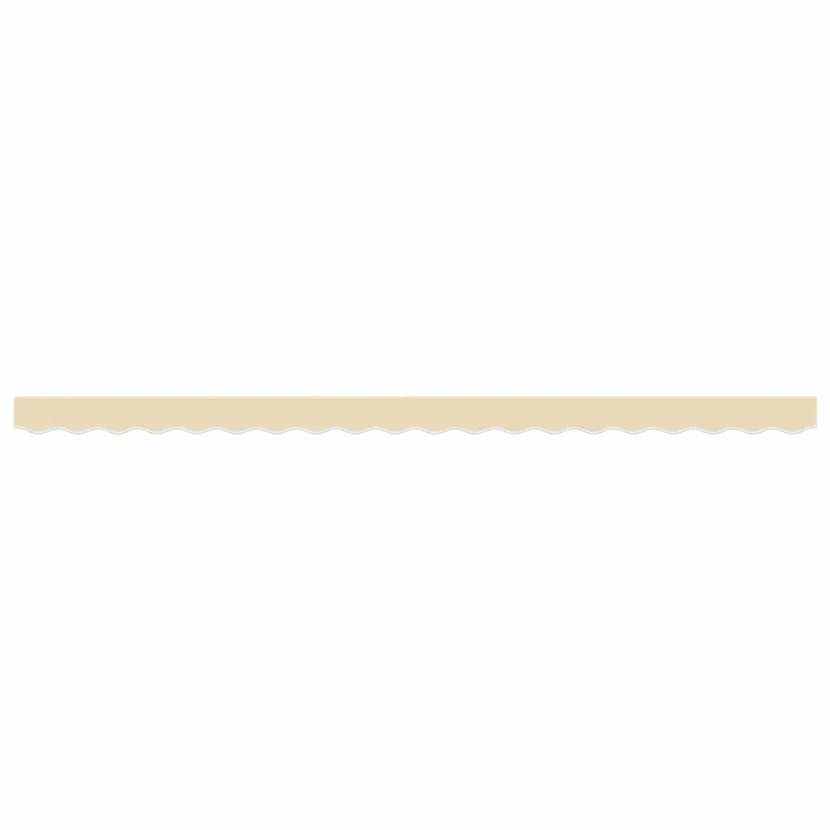 Awning Valance Fabric Polyester 5m Cream Stripe Water UV Resistant