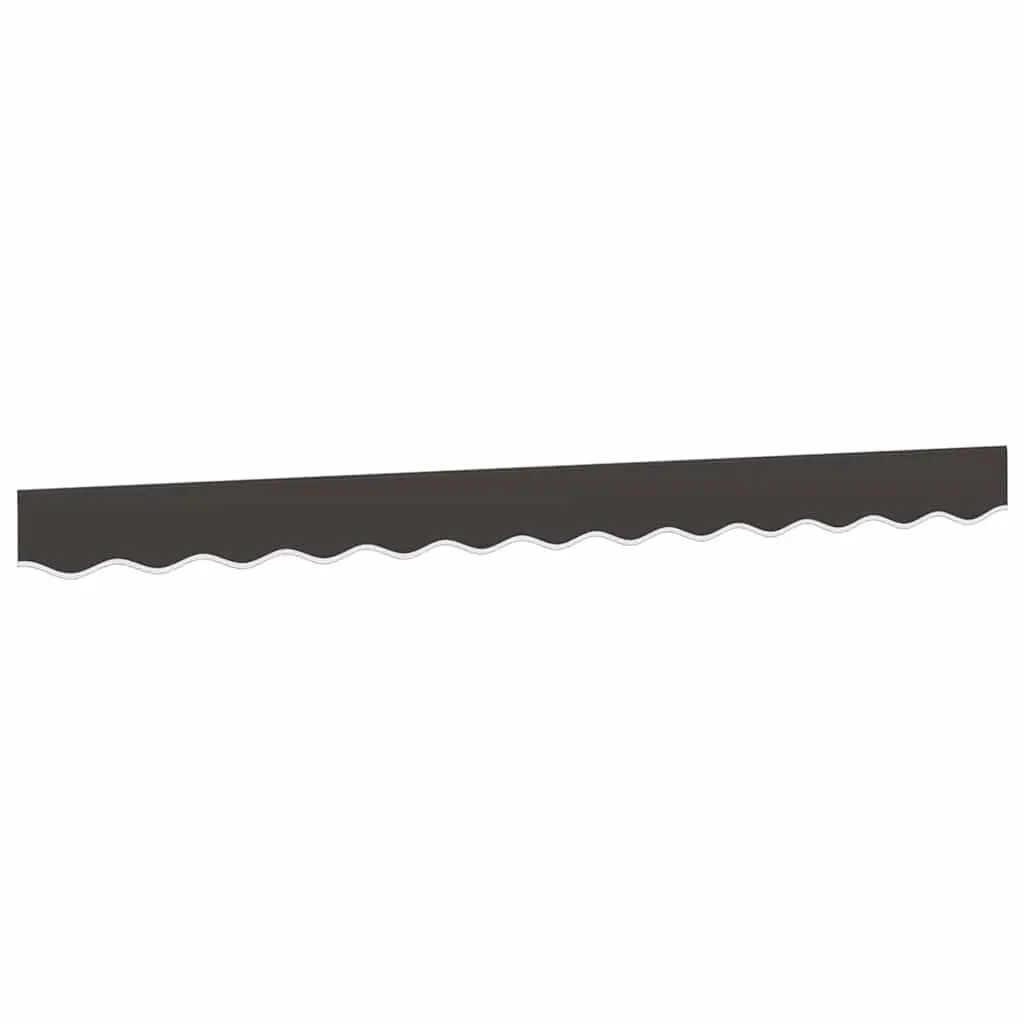 Awning Valance Fabric Lightweight Polyester 3m Anthracite Stripe Outdoor Garden Use