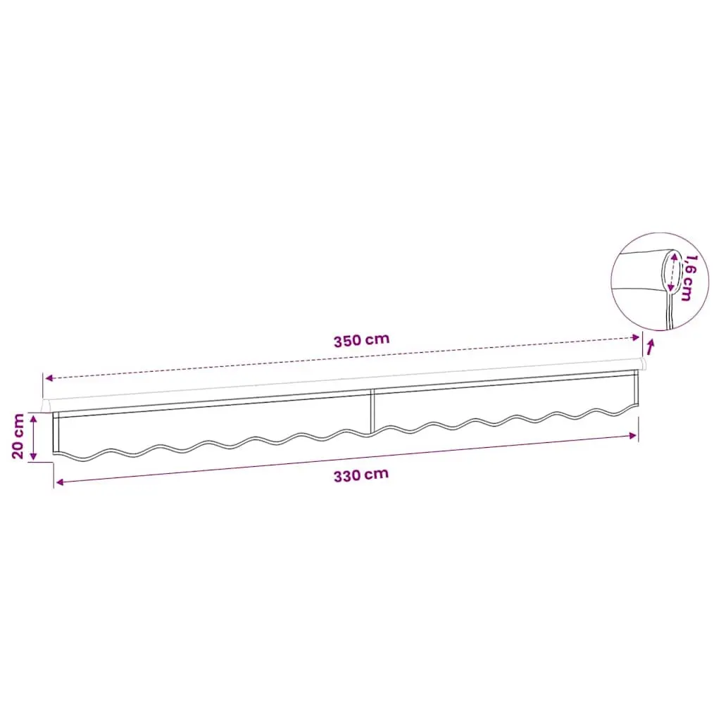 Replacement Awning Fabric for Garden Use