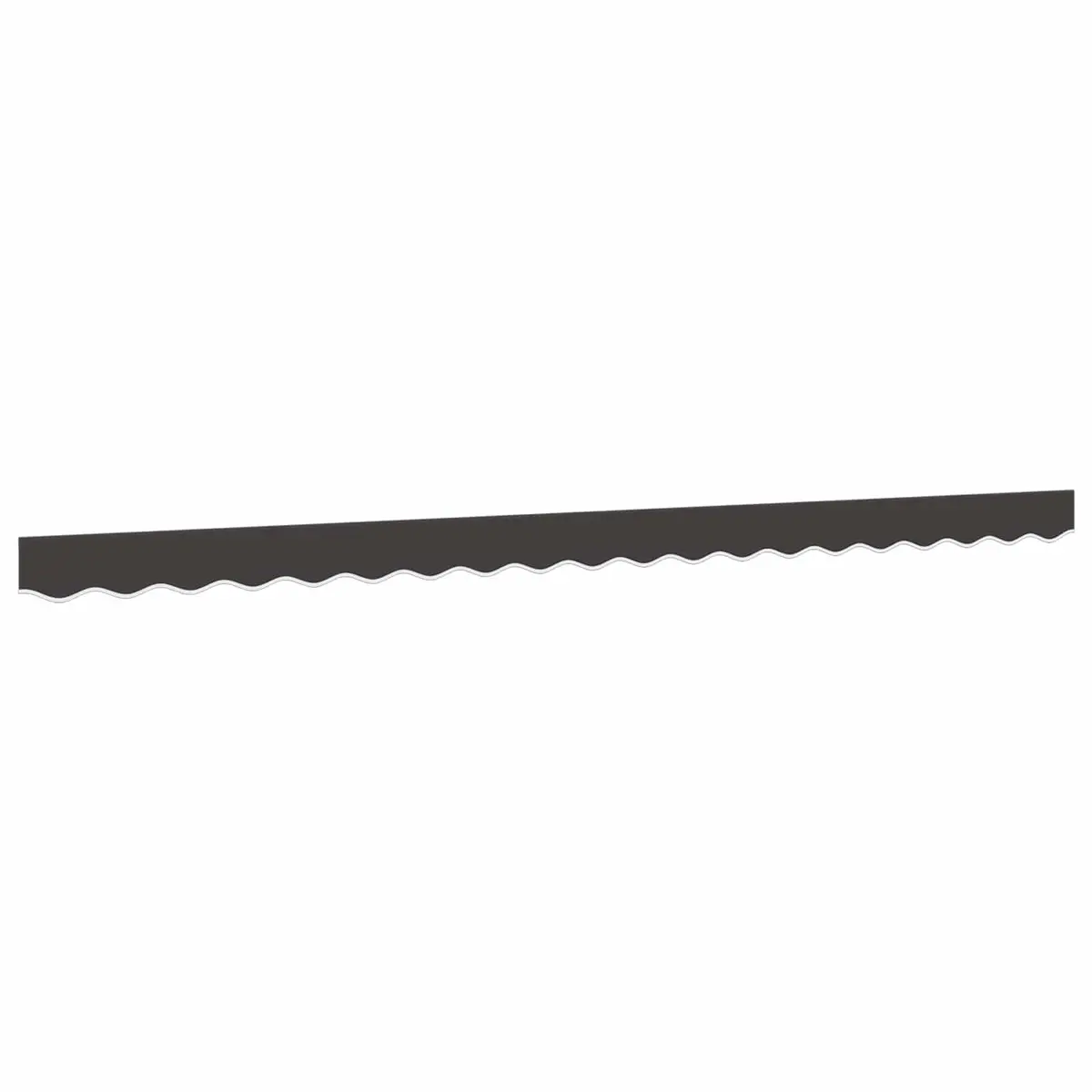 Replacement Awning Valance Fabric Polyester 4m Anthracite Stripe Water UV Resistant