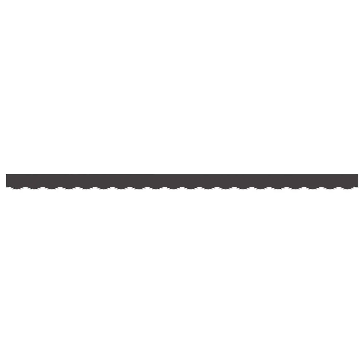 Replacement Awning Valance Fabric Polyester 4m Anthracite Stripe Water UV Resistant