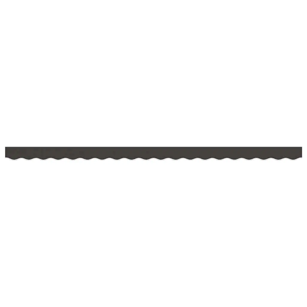 Replacement Awning Valance Fabric Polyester 4m Anthracite Stripe Water UV Resistant