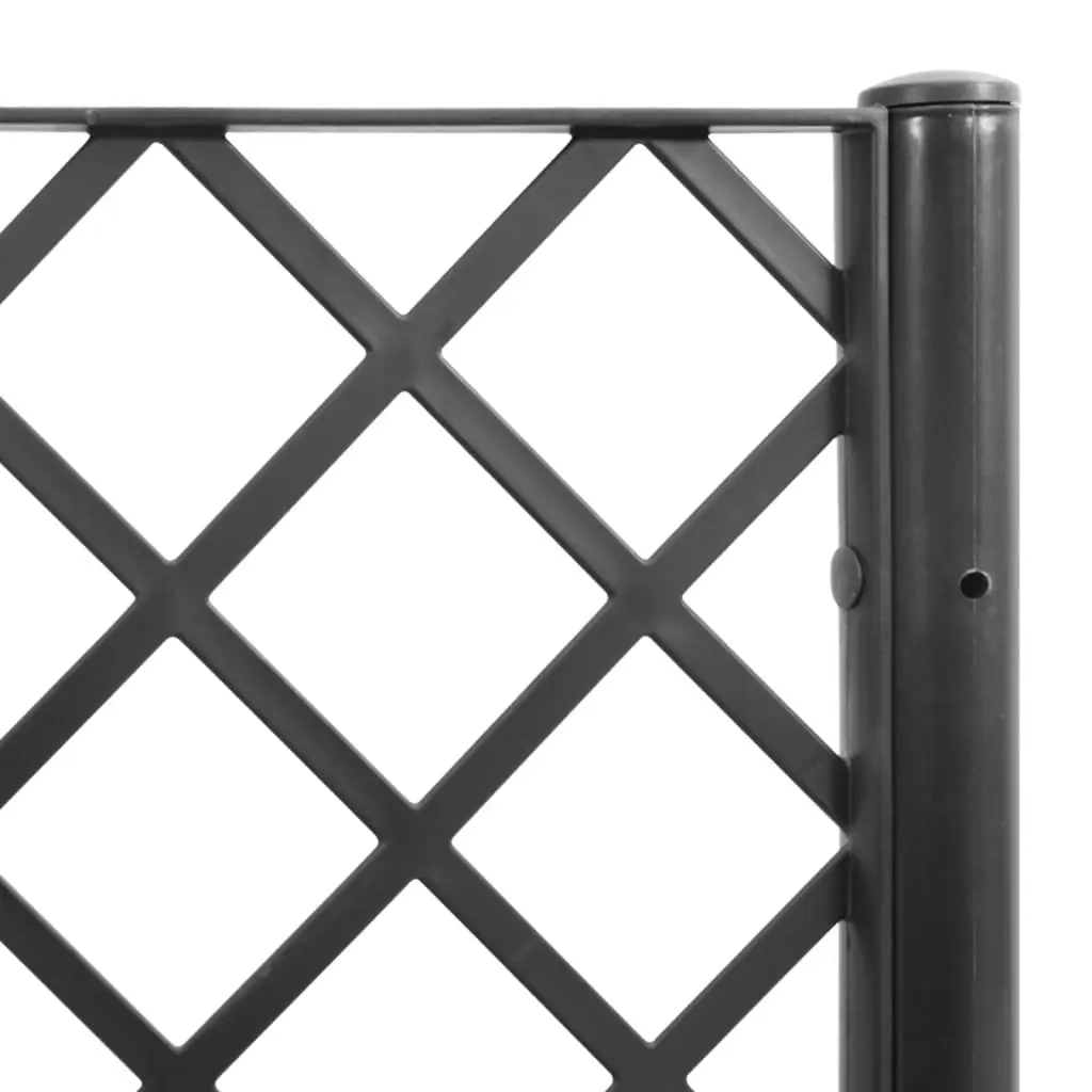 Garden Planter with Trellis Black 160x40x142cm Outdoor Climbing Plant Support