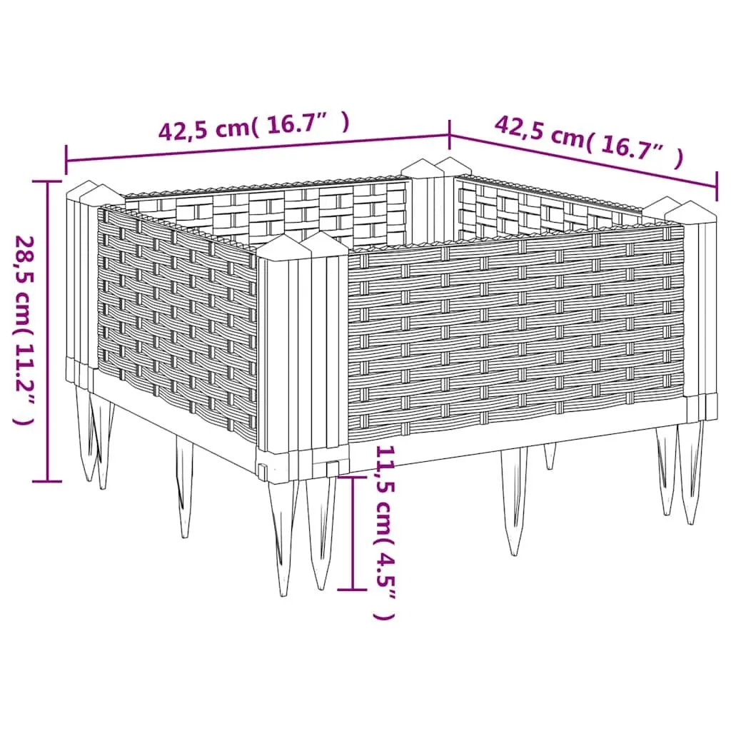 Garden Planter for Vegetables and Flowers