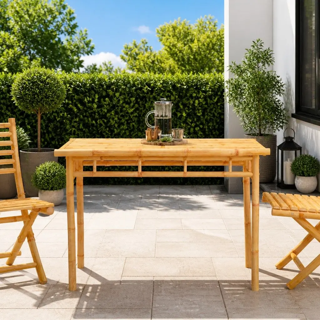 Bamboo Garden Dining Table 110x55x75cm
