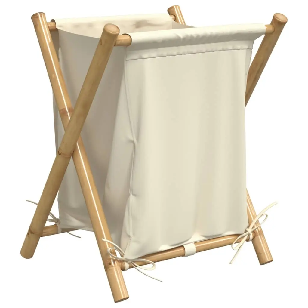 Laundry Basket Bamboo Foldable Storage Hamper Household Organizer Compact Design