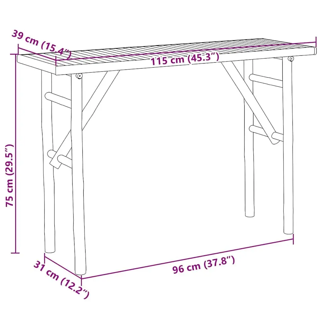 Console Table for Hallways and Living Rooms, 115x39x75cm