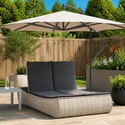 Double Sun Lounger for Gardens and Patios