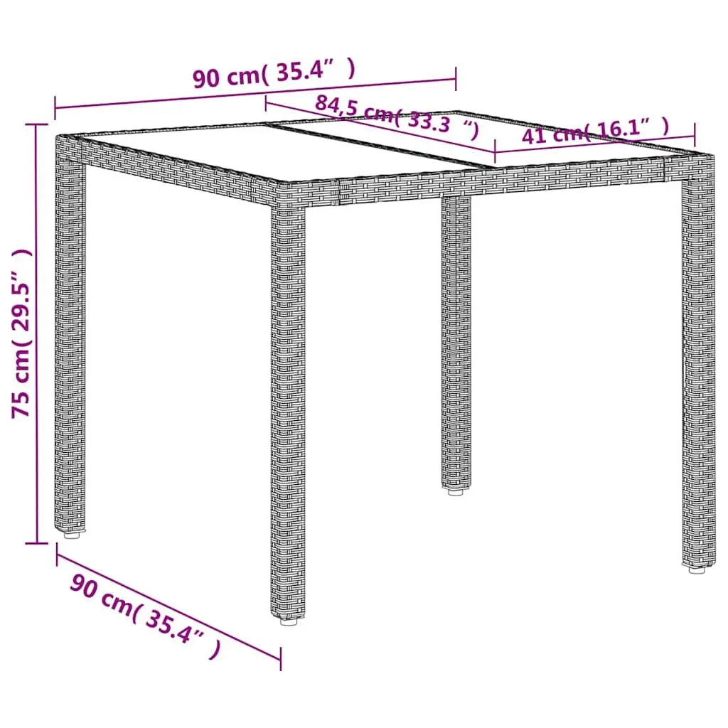 Grey Garden Table for Various Outdoor Settings