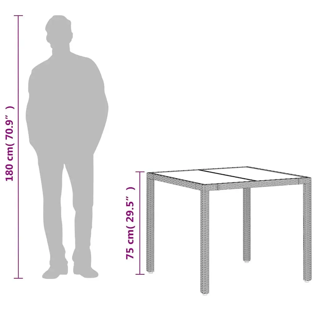 Grey Garden Table for Various Outdoor Settings