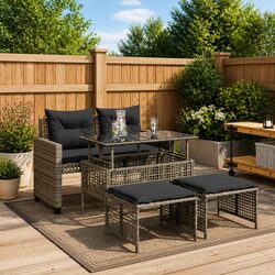Ideal 4-Piece Sofa Set for Outdoor Gatherings