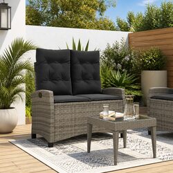 Reclining Garden Bench for Outdoor Comfort