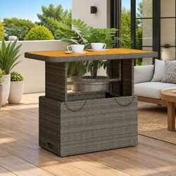 Ideal Grey Garden Table for Family Gatherings