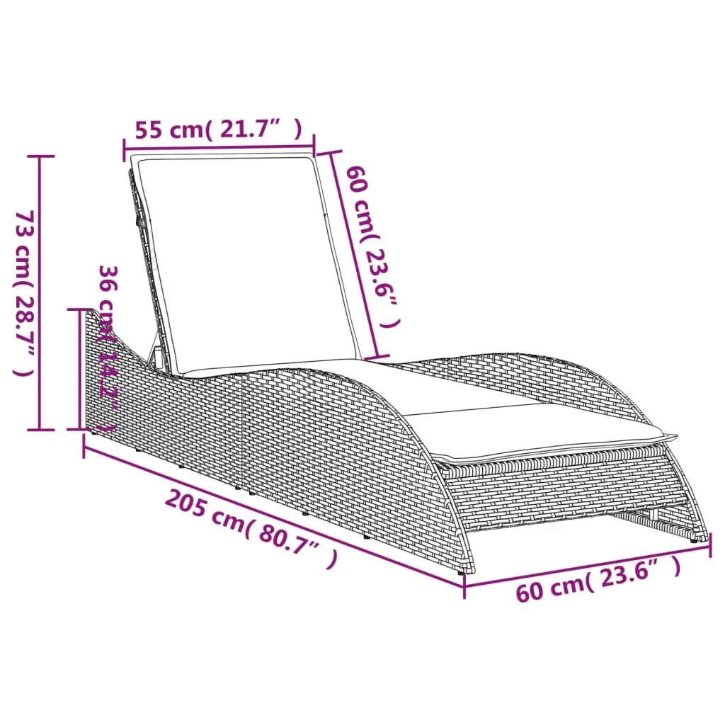 Sun Lounger for Relaxation Anywhere