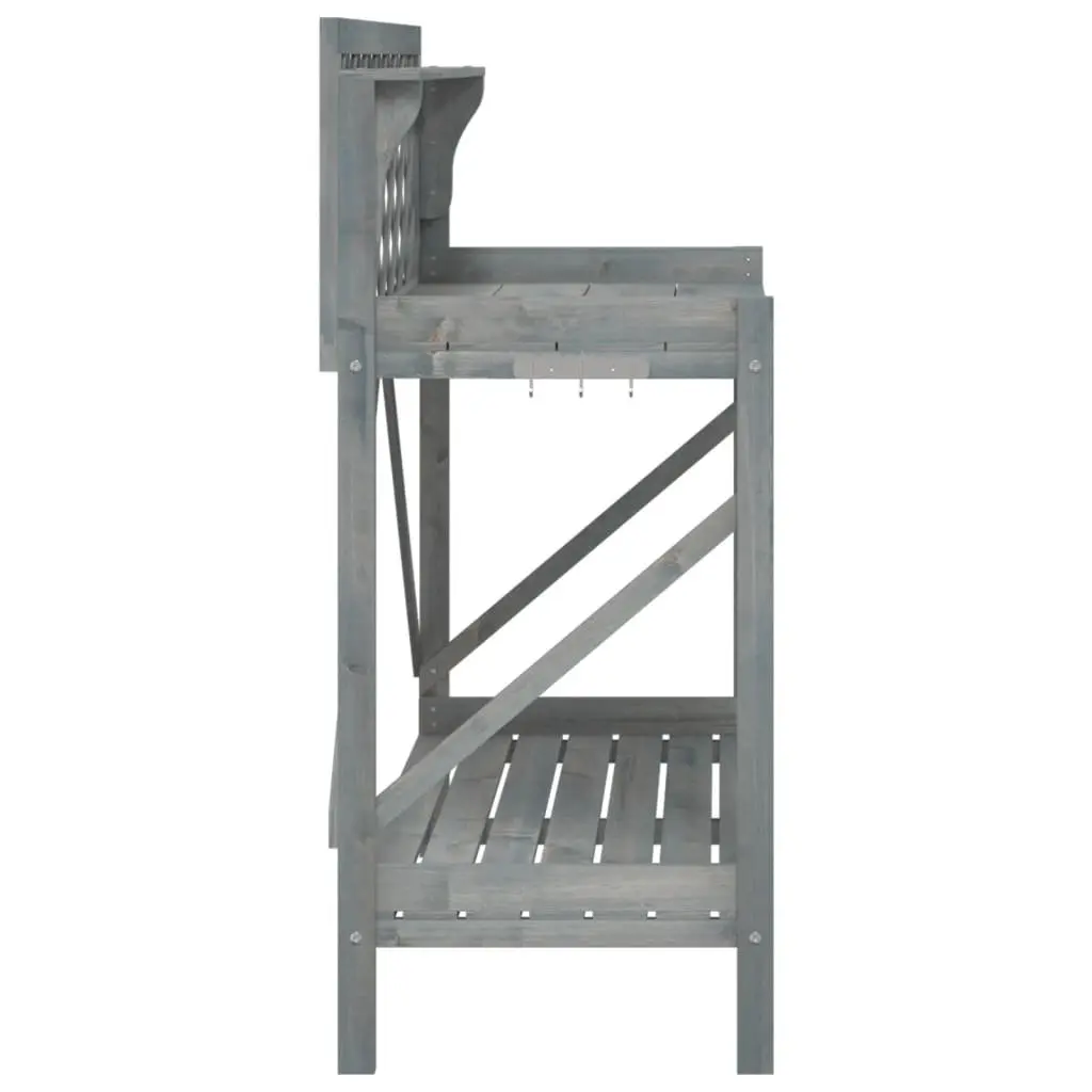 Grey Potting Bench for Gardening Needs