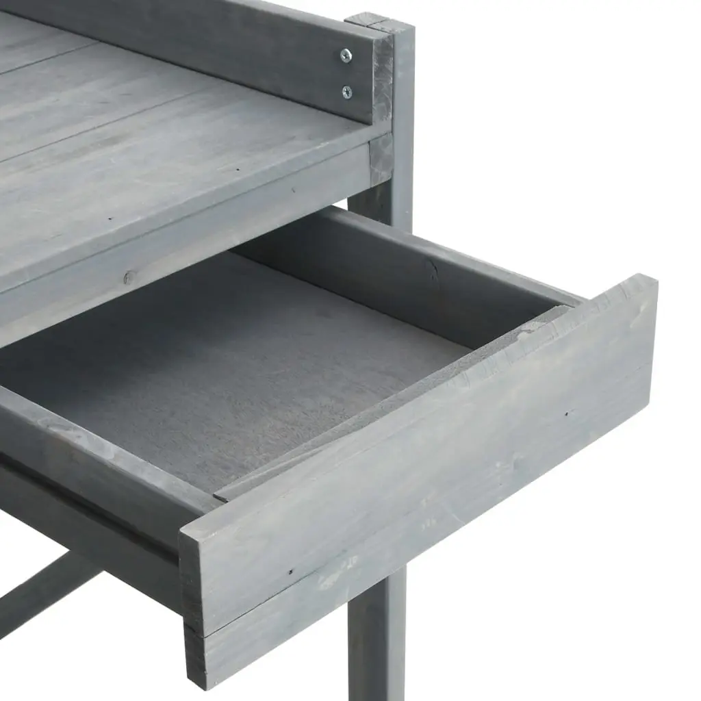 Grey Potting Bench for Gardening Needs