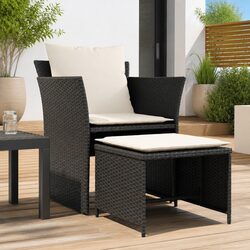 Practical Black Recliner Chair for Outdoor Use