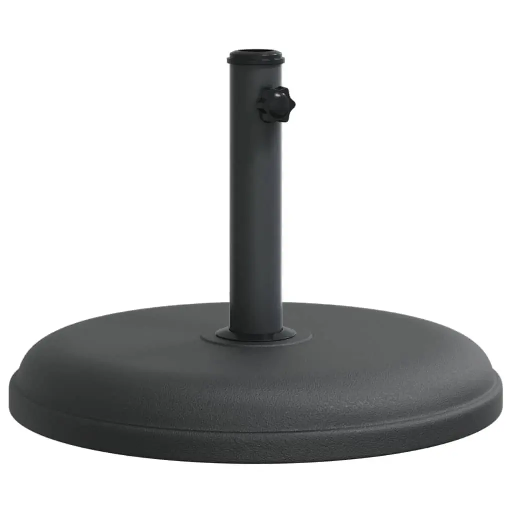 Parasol Base Plastic Shell with Concrete Fill Round Black Ø32/35/38mm Pole 15kg Stable Garden