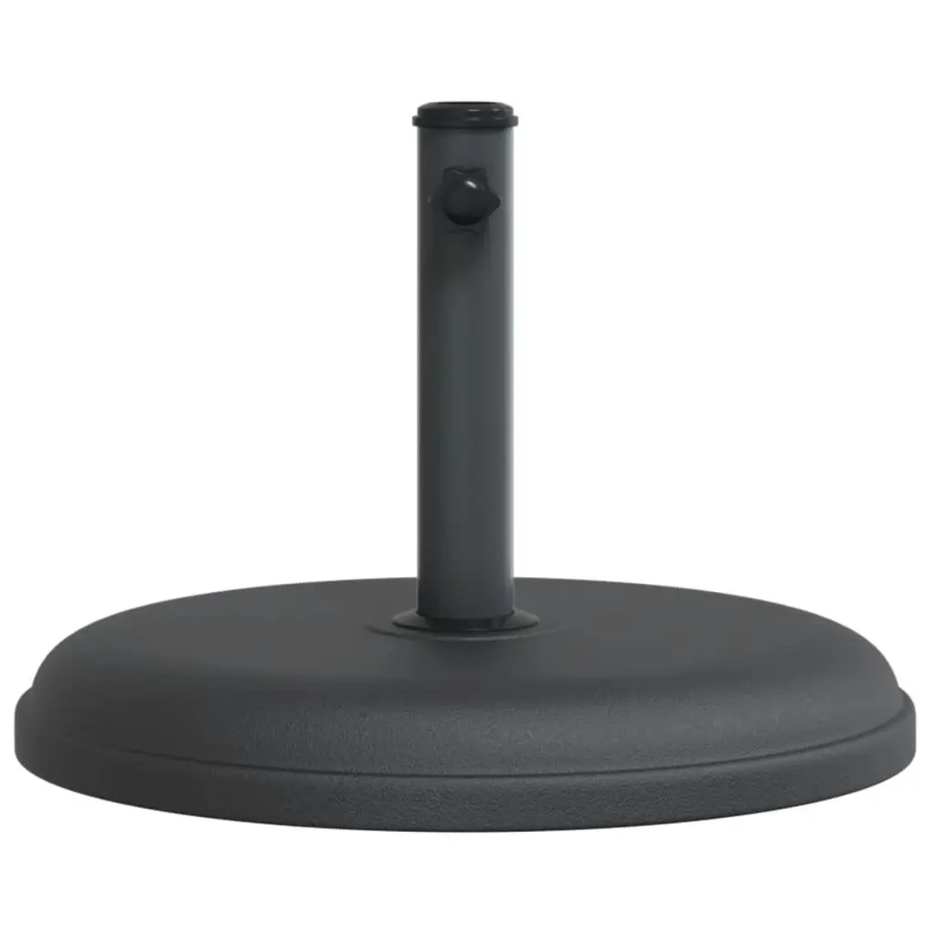 Parasol Base Plastic Shell with Concrete Fill Round Black Ø32/35/38mm Pole 15kg Stable Garden