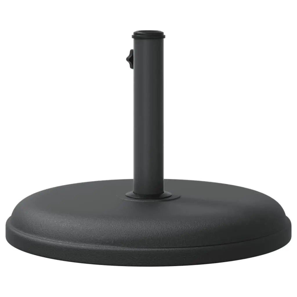 Parasol Base Plastic Shell with Concrete Fill Round Black Ø32/35/38mm Pole 15kg Stable Garden