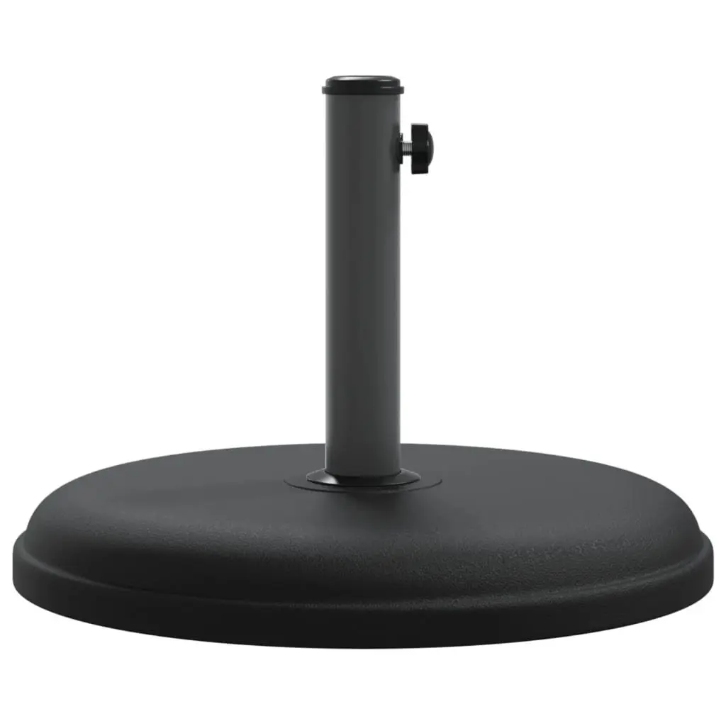 Parasol Base Plastic Shell with Concrete Fill Round Black Ø32/35/38mm Pole 15kg Stable Garden