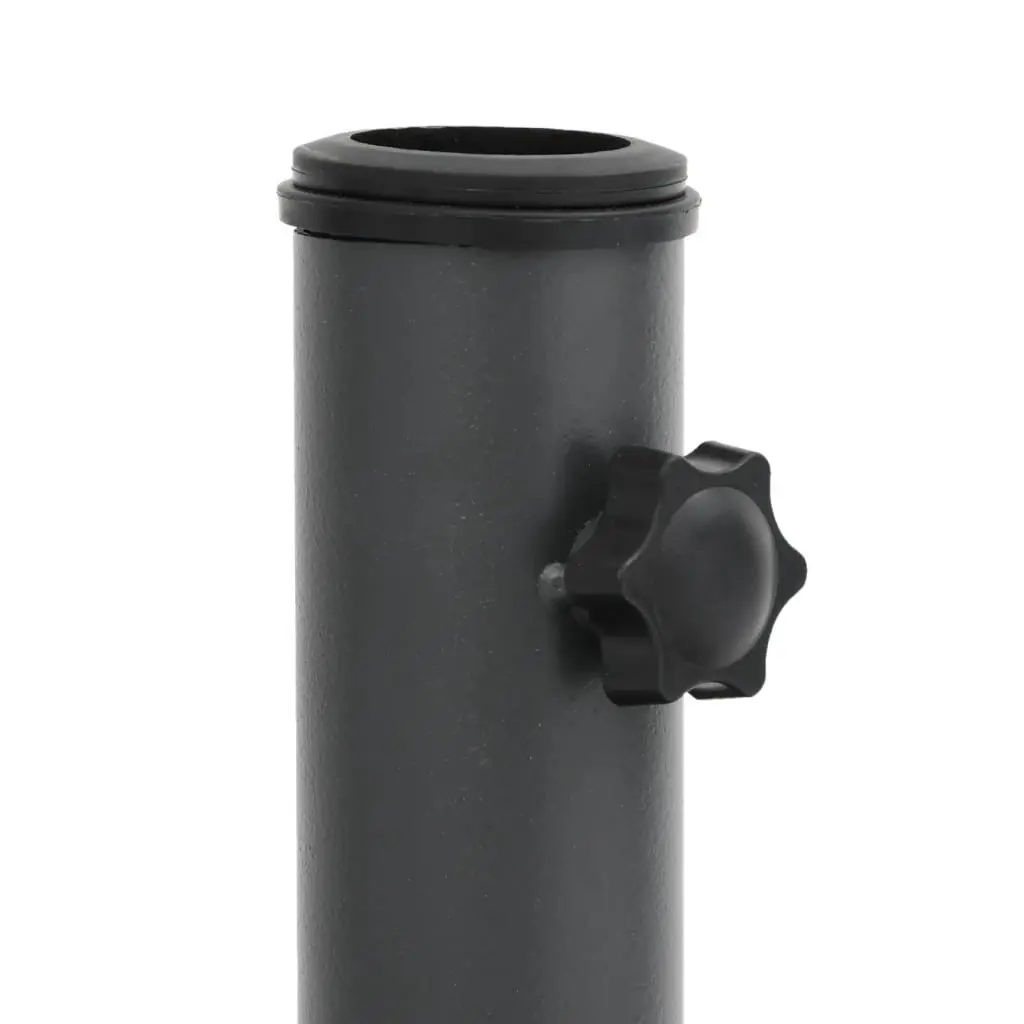 Parasol Base Plastic Shell with Concrete Fill Round Black Ø32/35/38mm Pole 15kg Stable Garden