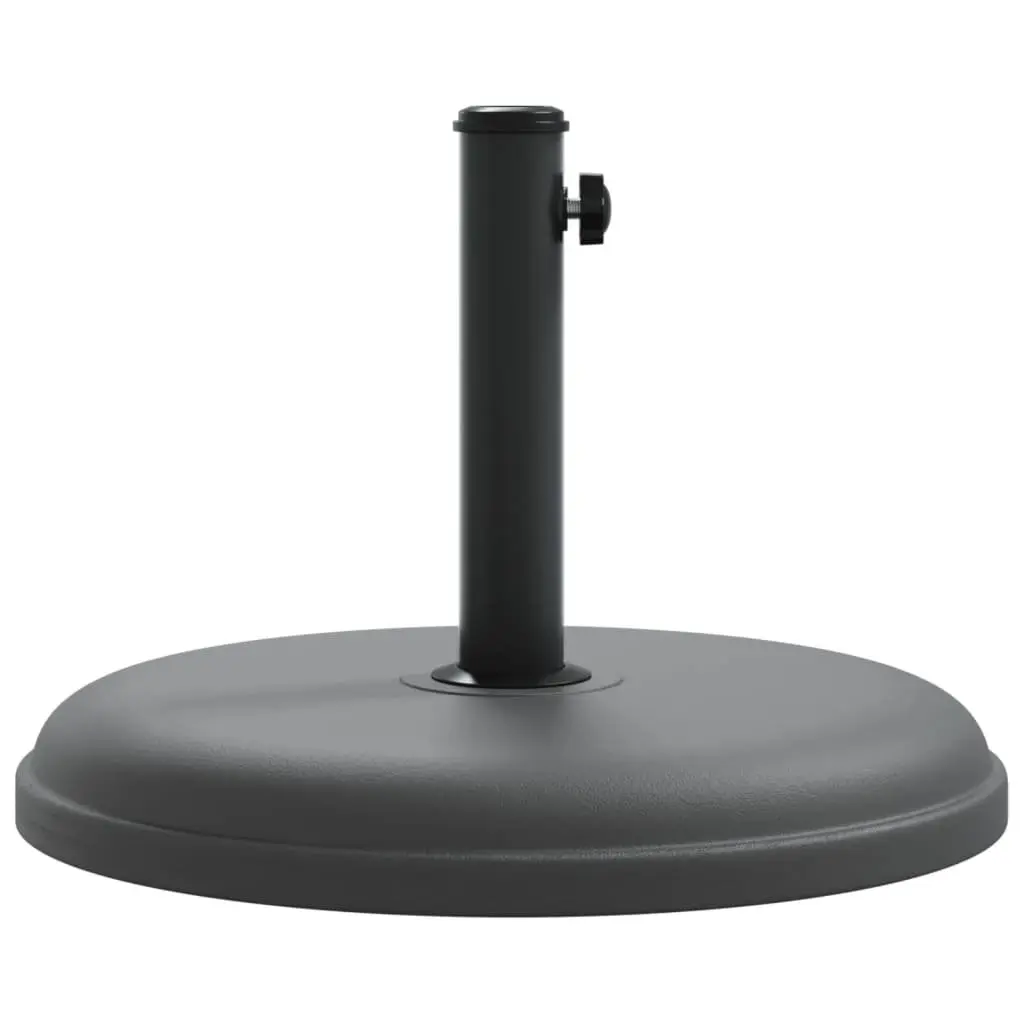 Round Parasol Base Grey Durable Plastic and Concrete 15kg Fits 32mm 35mm 38mm Poles