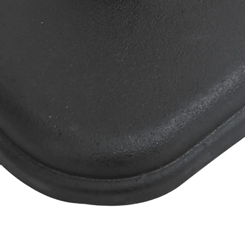 Outdoor Umbrella Base Black Concrete-Filled Square 11 kg for Ø32 Ø35 Ø38 mm Poles