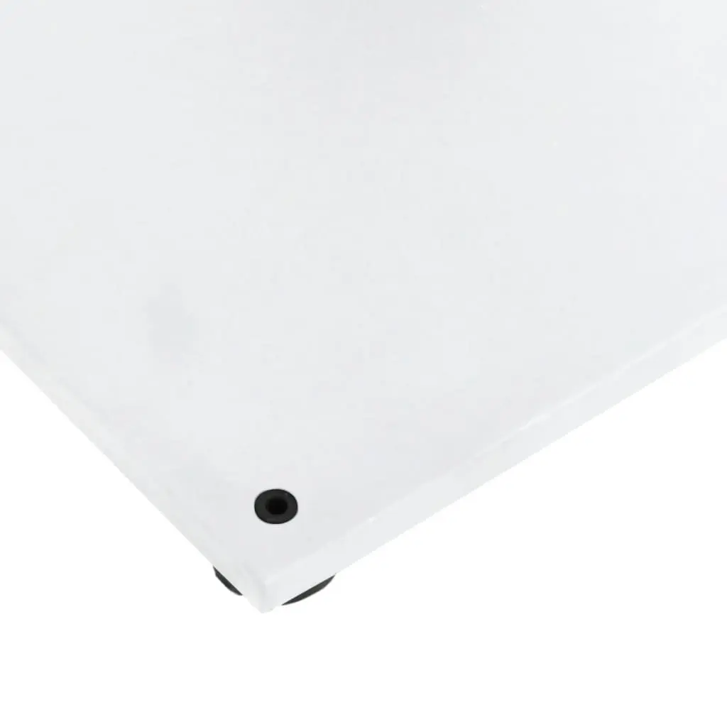 Square Parasol Base Steel 17kg White Ø32/38/48mm Pole Adapter