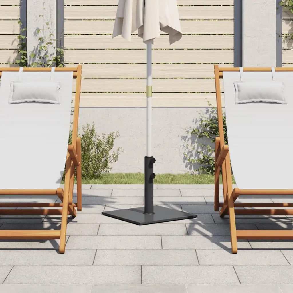 Parasol Base Steel Square Grey Umbrella Stand for Ø32/38/48mm Pole Adapter