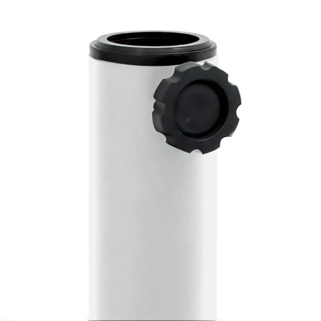 Rectangular Parasol Base Steel Umbrella Stand Outdoor 15kg White for 32mm 38mm 48mm Poles