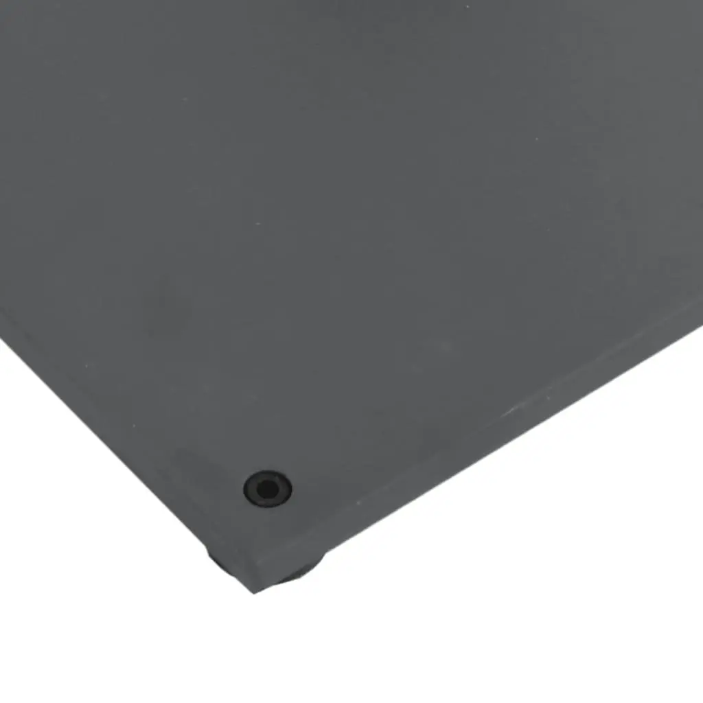 Parasol Base Grey Rectangular Steel Umbrella Stand 15kg Fits 32 38 48mm Poles