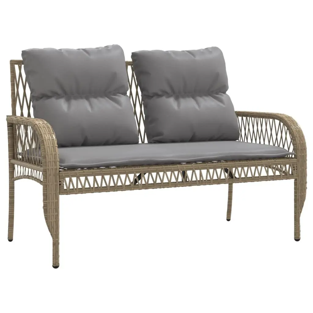 Garden Sofa Set 4 Piece Outdoor Furniture Patio Seating with Cushions Beige