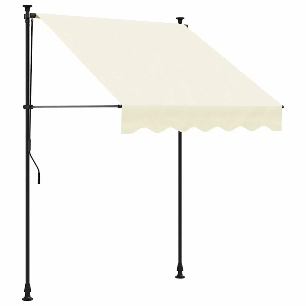 Cream Retractable Awning for Multiple Uses