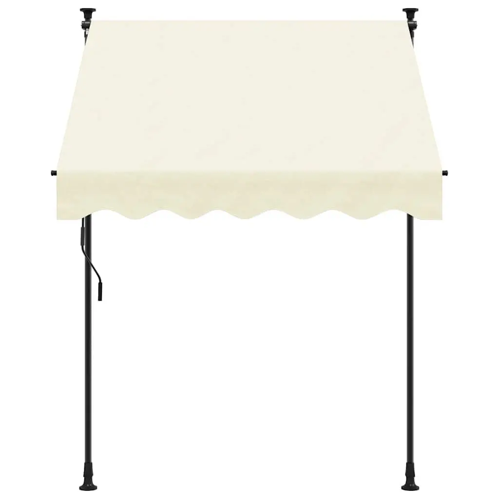 Cream Retractable Awning for Multiple Uses