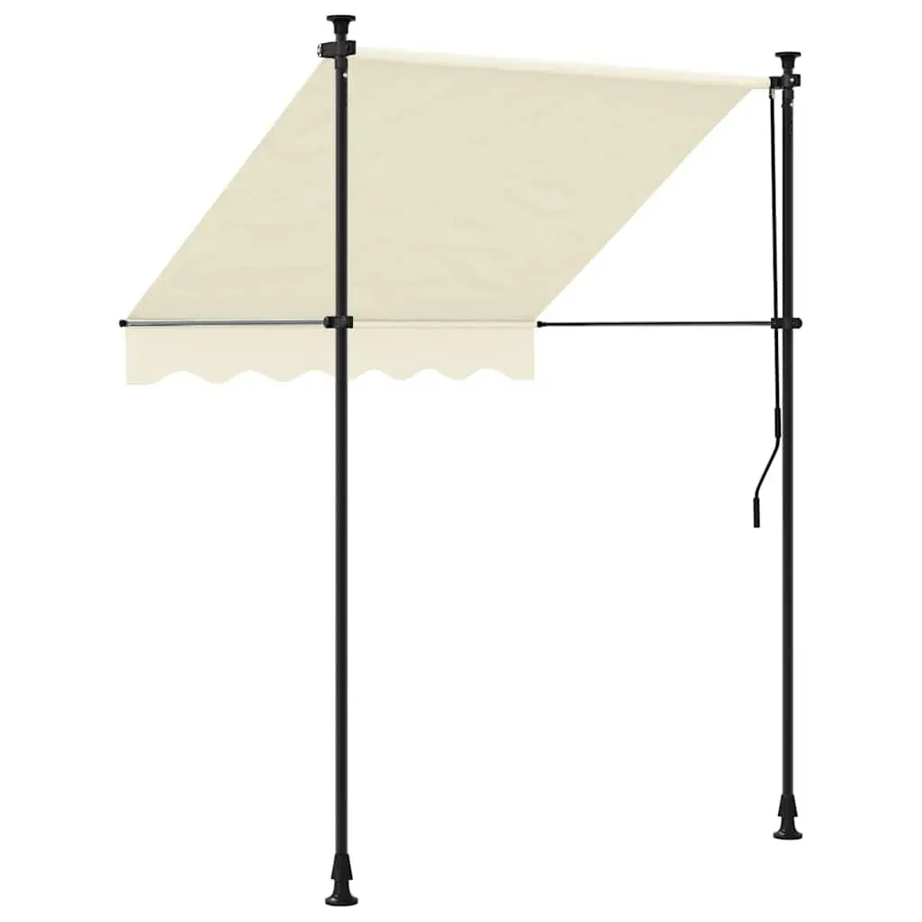 Cream Retractable Awning for Multiple Uses