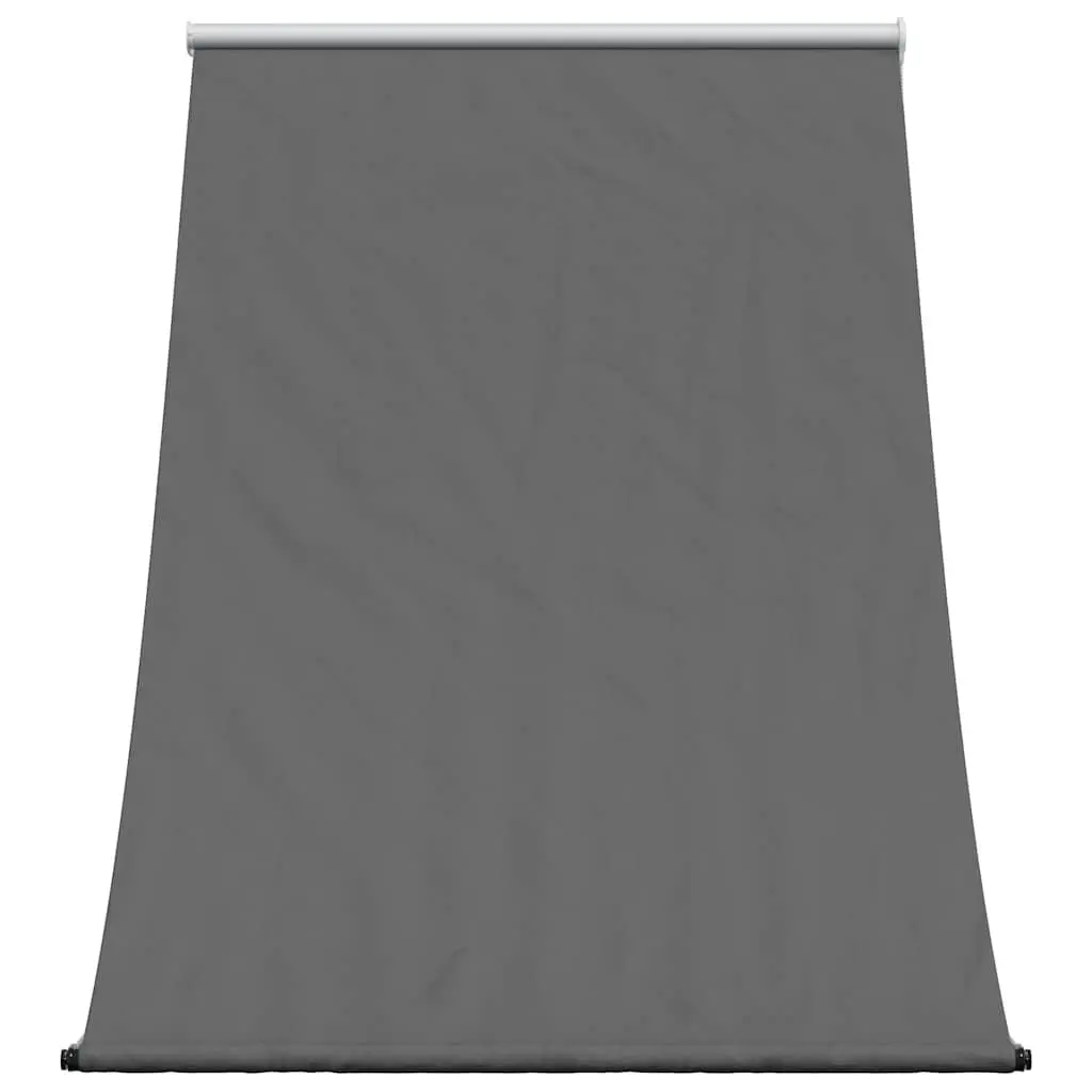 Retractable Awning Outdoor Shade Anthracite 150x150cm Wall Mounted Steel Fabric for Patios Balconies and Commercial Spaces