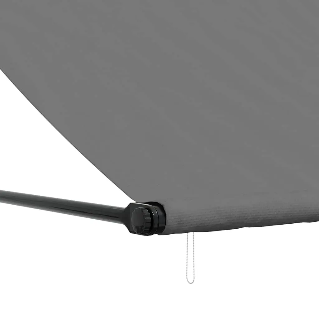 Retractable Awning Outdoor Shade Anthracite Steel Frame 200x150cm for Patio Balcony and Garden