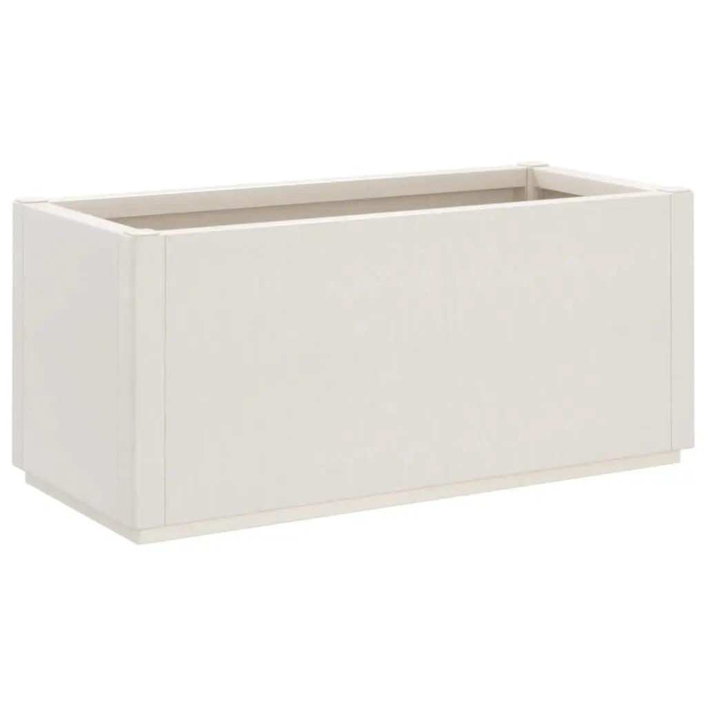 White Garden Flower Box Planter Outdoor Patio Terrace Climbing Plant Pot
