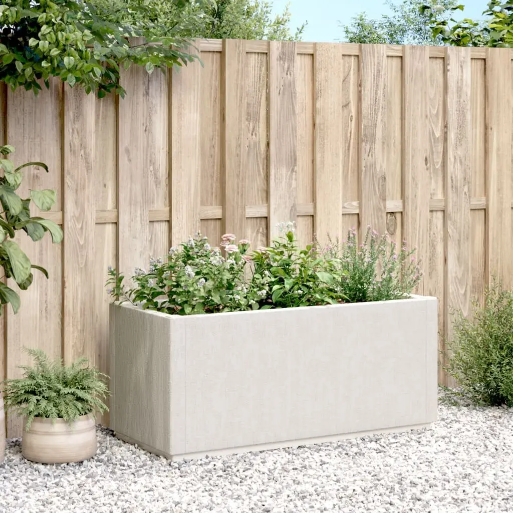 White Garden Flower Box Planter Outdoor Patio Terrace Climbing Plant Pot