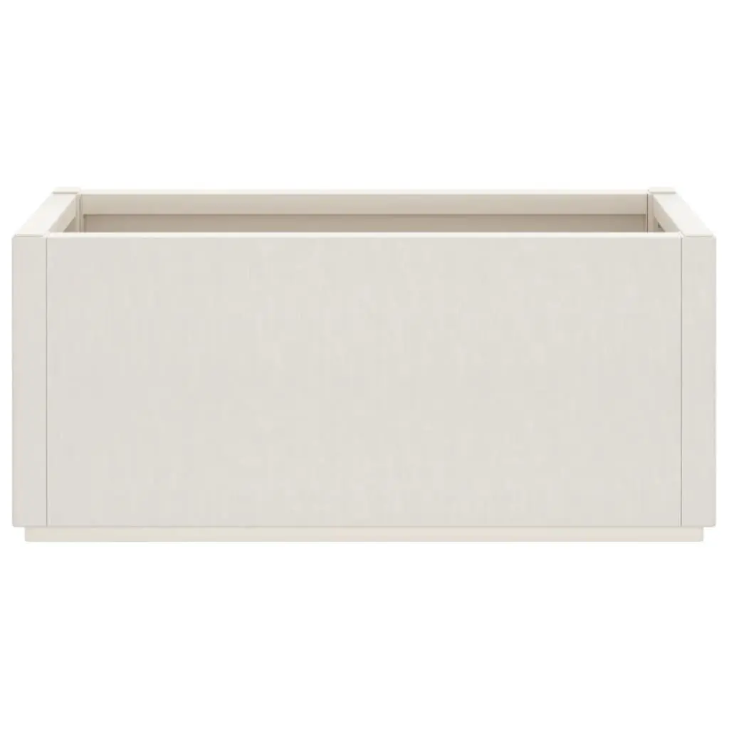 White Garden Flower Box Planter Outdoor Patio Terrace Climbing Plant Pot