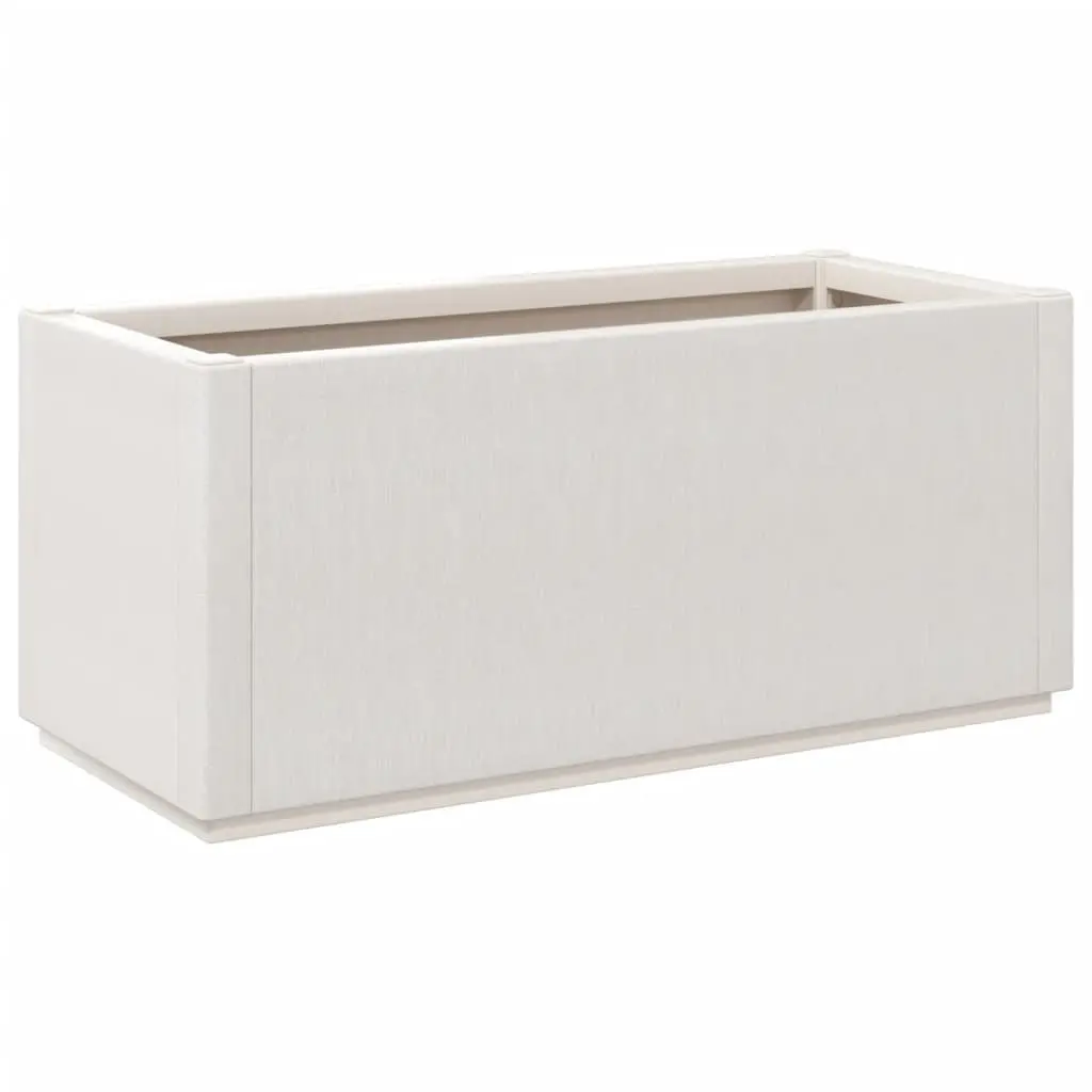White Garden Flower Box Planter Outdoor Patio Terrace Climbing Plant Pot