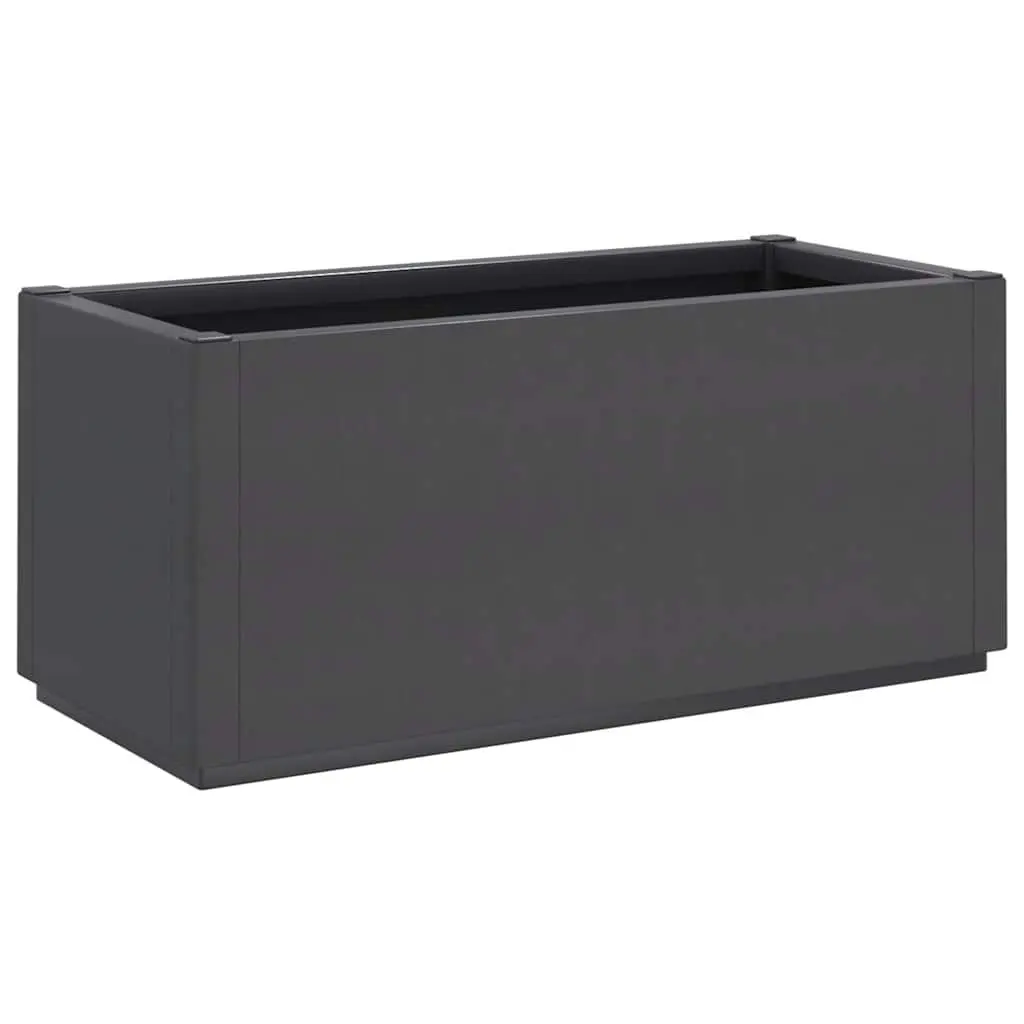 Outdoor Planter Box Dark Grey Polypropylene Lightweight for Climbing Plants Garden Patio Terrace