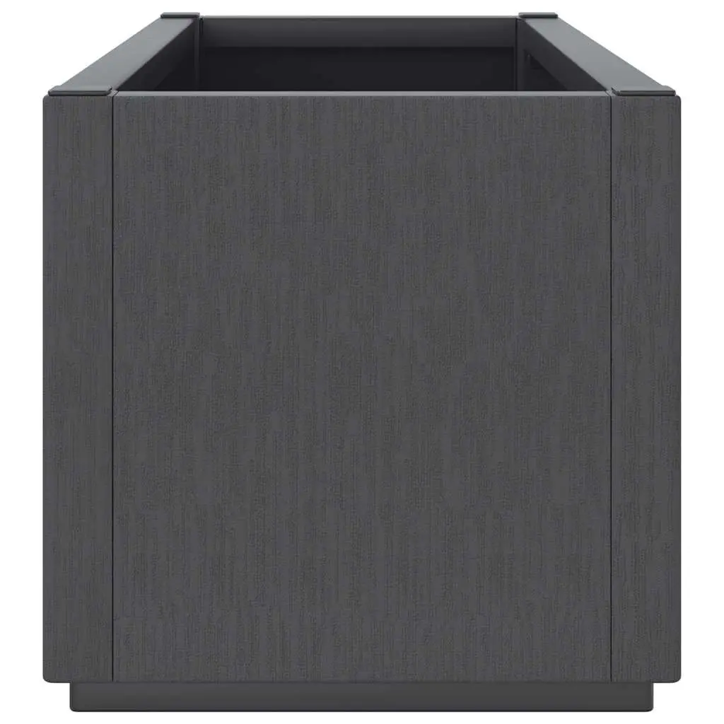 Outdoor Planter Box Dark Grey Polypropylene Lightweight for Climbing Plants Garden Patio Terrace