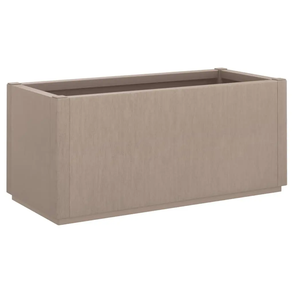 Garden Flower Box Planter Polypropylene Light Brown Outdoor Patio Terrace