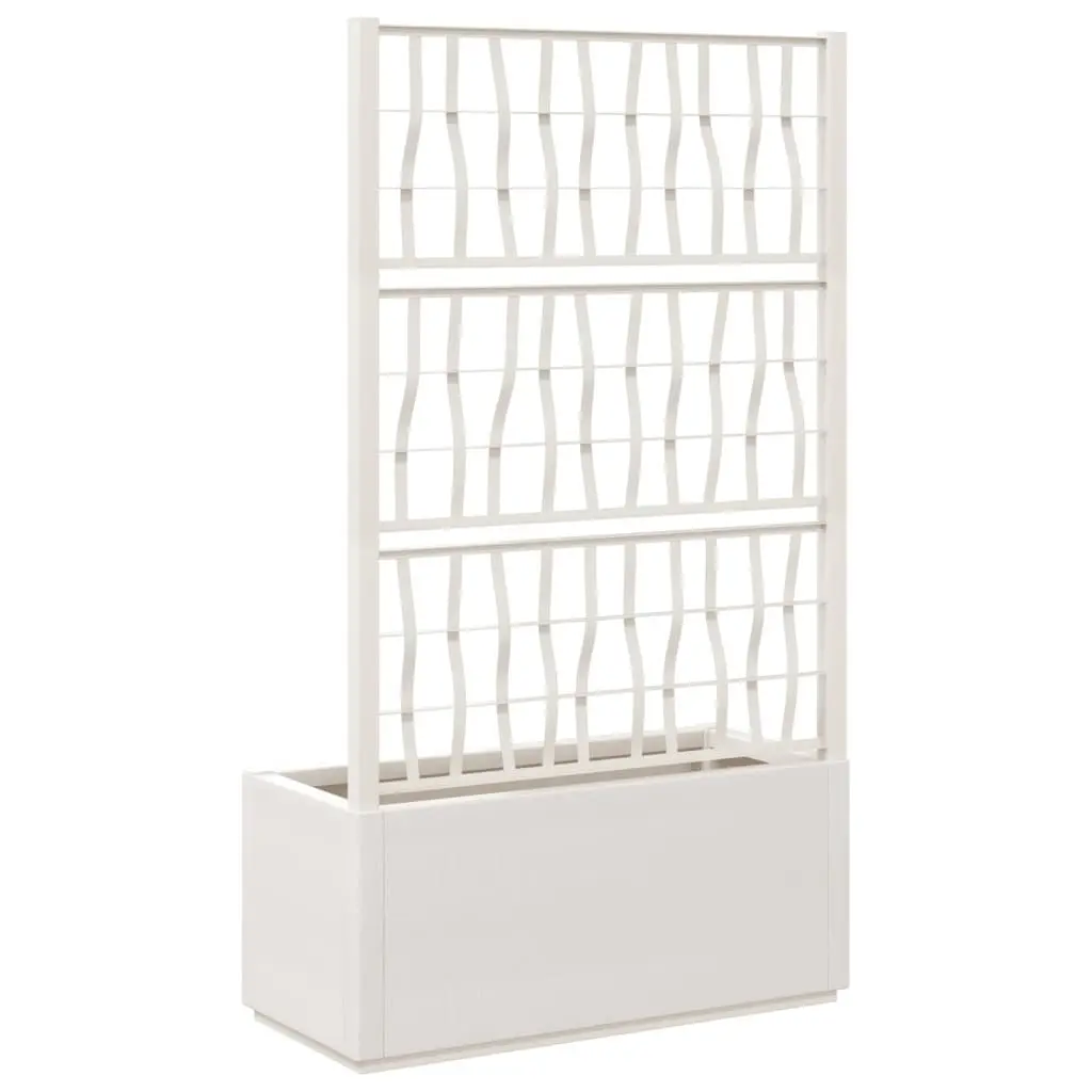 Garden Planter with Trellis Polypropylene 80x36x140cm White