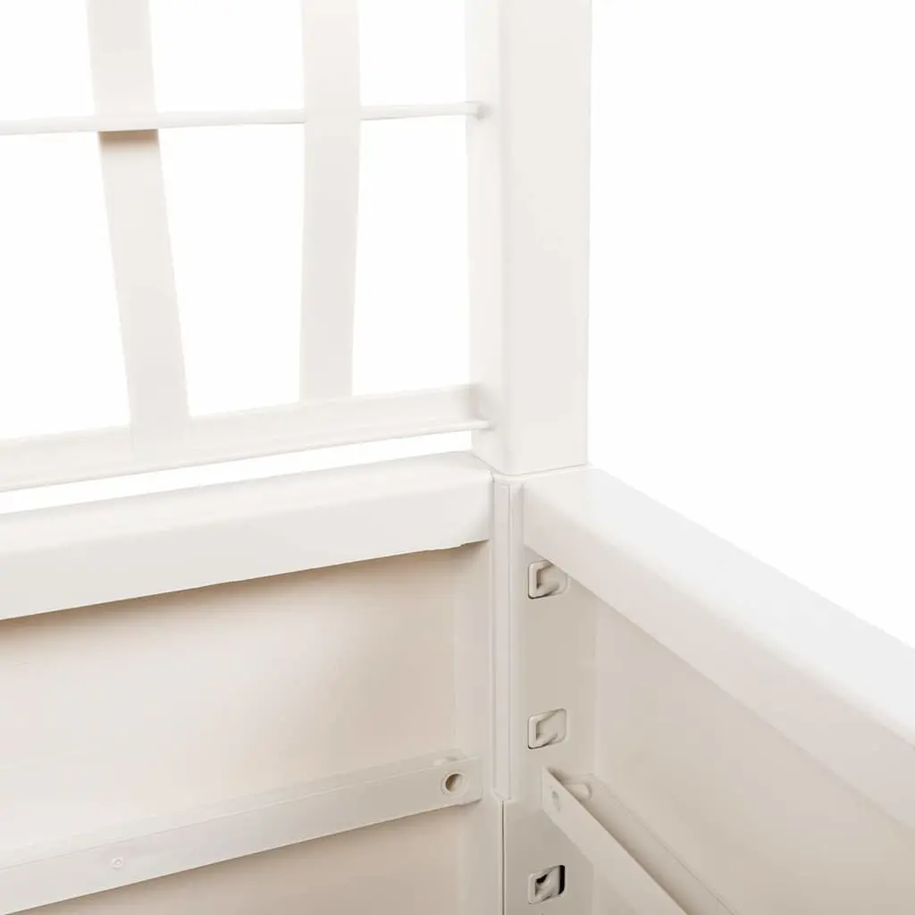 Garden Planter with Trellis Polypropylene 80x36x140cm White