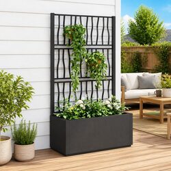 Functional Garden Planter with Trellis for Your Home Garden