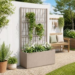 Versatile Garden Planter with Trellis for Your Home